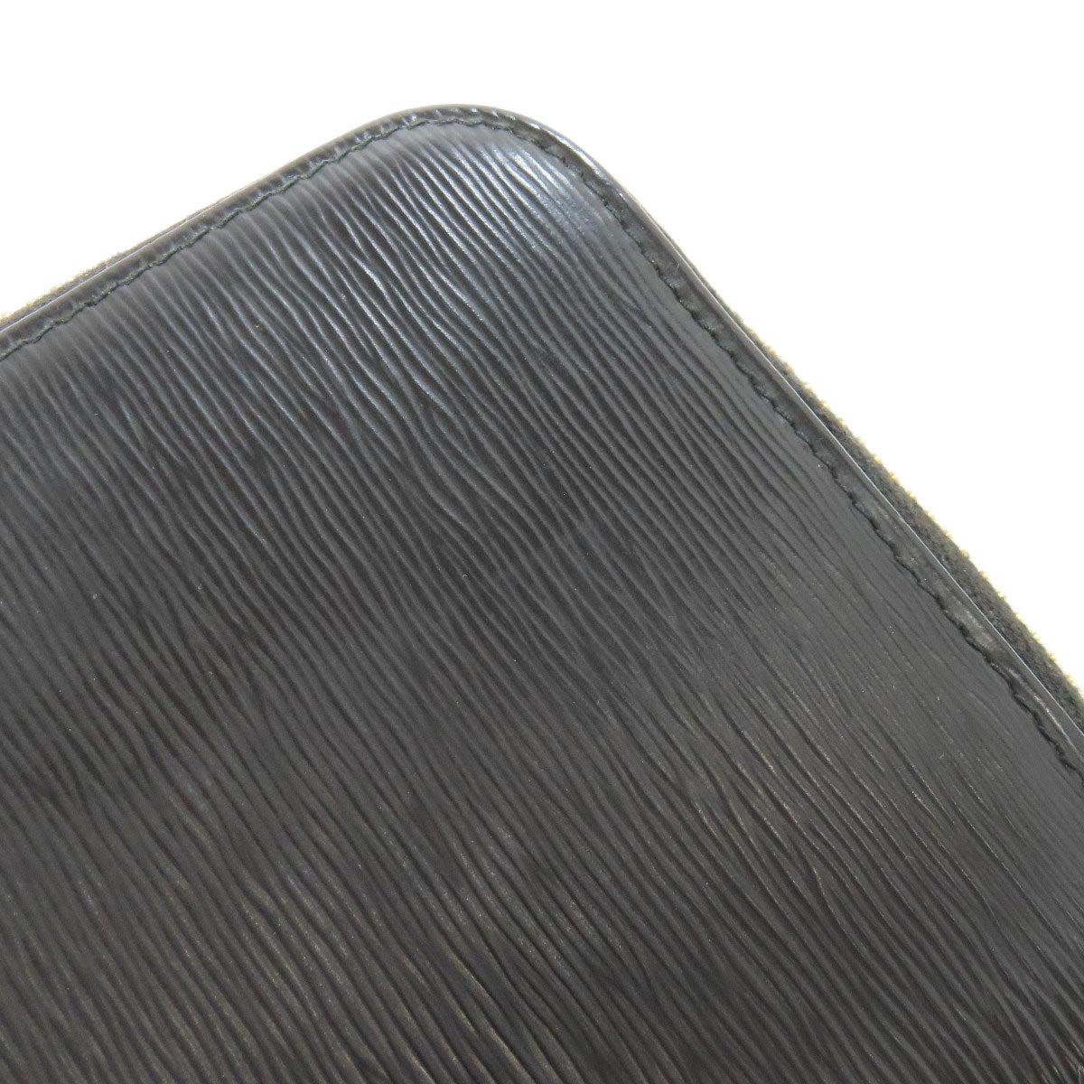 PRADA Long Wallet Purse leather black Zip Around Women Used Authentic
