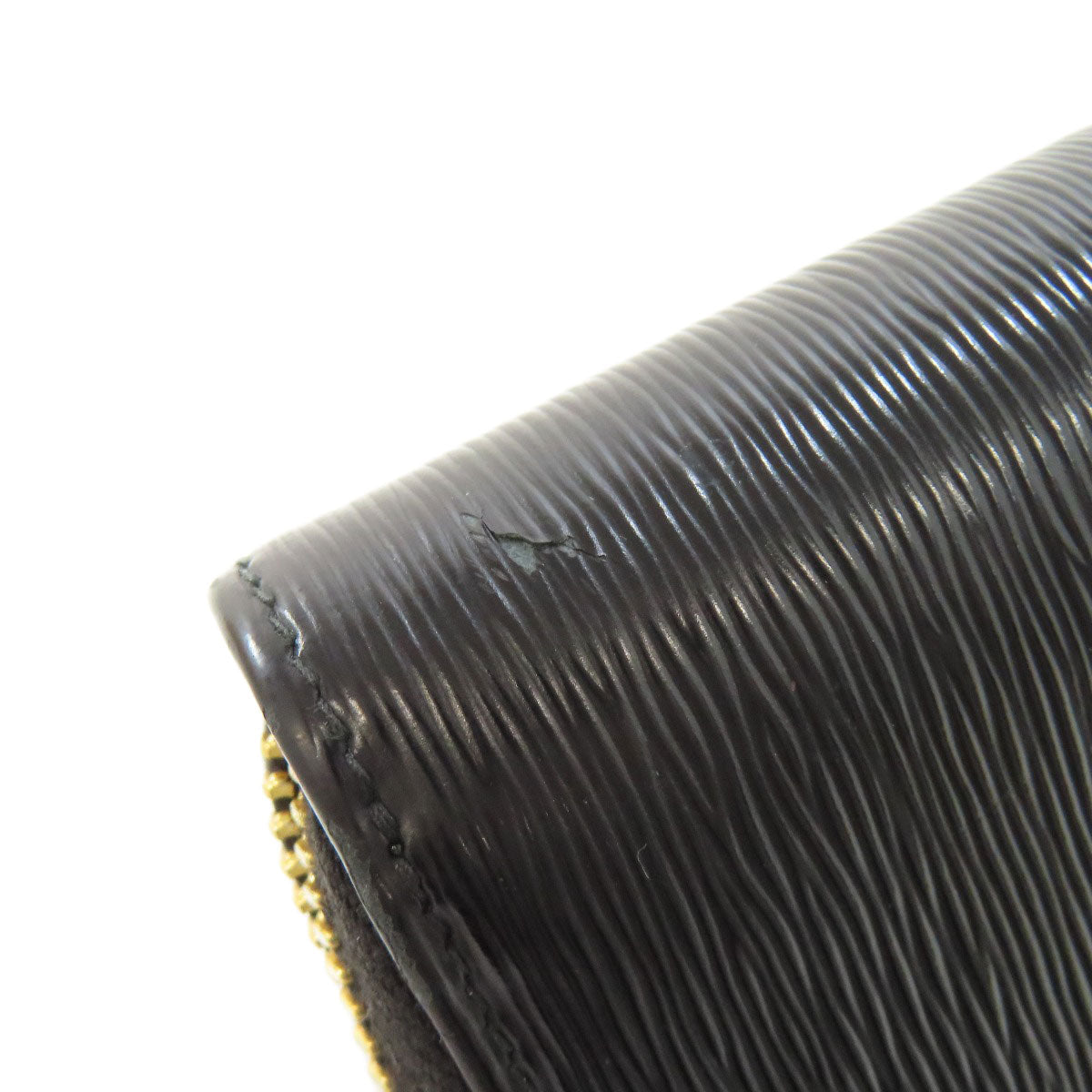 PRADA Long Wallet Purse leather black Zip Around Women Used Authentic