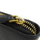 PRADA Long Wallet Purse leather black Zip Around Women Used Authentic