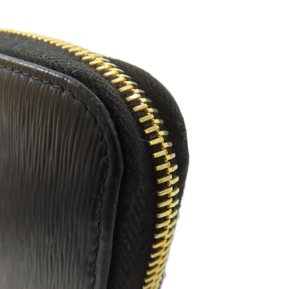 PRADA Long Wallet Purse leather black Zip Around Women Used Authentic