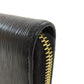PRADA Long Wallet Purse leather black Zip Around Women Used Authentic