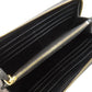 PRADA Long Wallet Purse leather black Zip Around Women Used Authentic