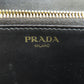 PRADA Long Wallet Purse leather black Zip Around Women Used Authentic