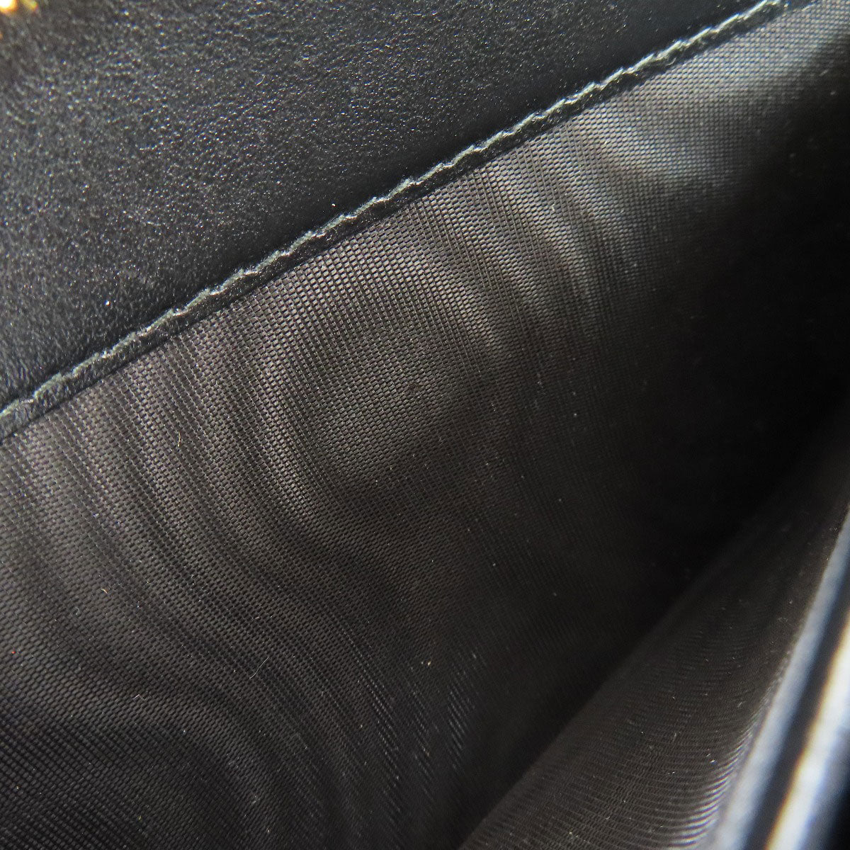 PRADA Long Wallet Purse leather black Zip Around Women Used Authentic