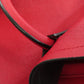PRADA Tote Bag Safiano Red logo Women Used Authentic