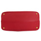 PRADA Tote Bag Safiano Red logo Women Used Authentic
