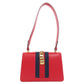GUCCI Shoulder Bag 421882 Calfskin Red Silvi