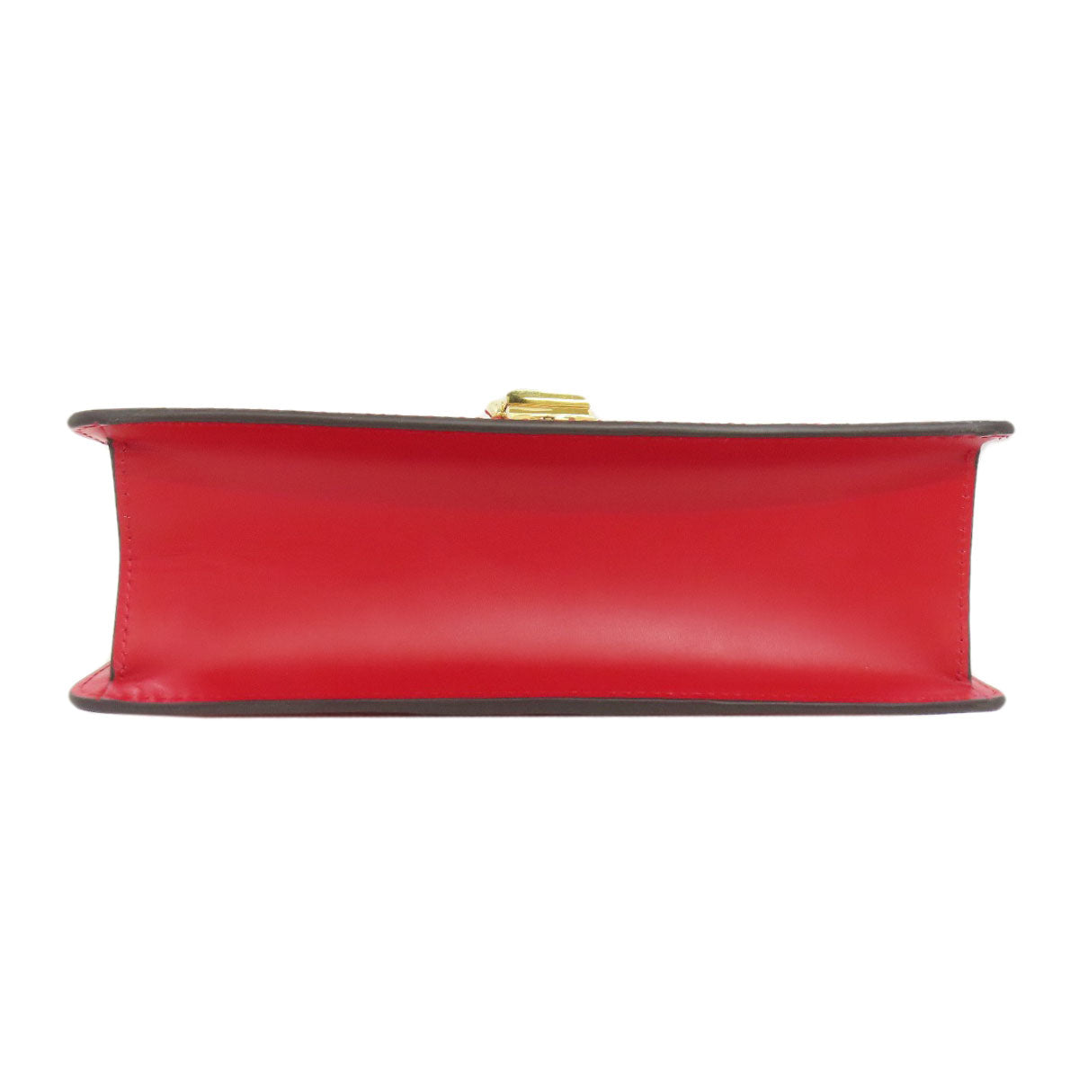 GUCCI Shoulder Bag 421882 Calfskin Red Silvi