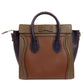 CELINE Handbag Calfskin Brown Luggage nano 2 WAY Women Used Authentic