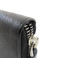 PRADA Long Wallet Purse leather black logoMetal Women Used Authentic