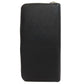 PRADA Long Wallet Purse leather black logoMetal Women Used Authentic