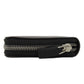 PRADA Long Wallet Purse leather black logoMetal Women Used Authentic