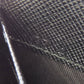 PRADA Long Wallet Purse leather black logoMetal Women Used Authentic