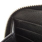 PRADA Long Wallet Purse leather black logoMetal Women Used Authentic