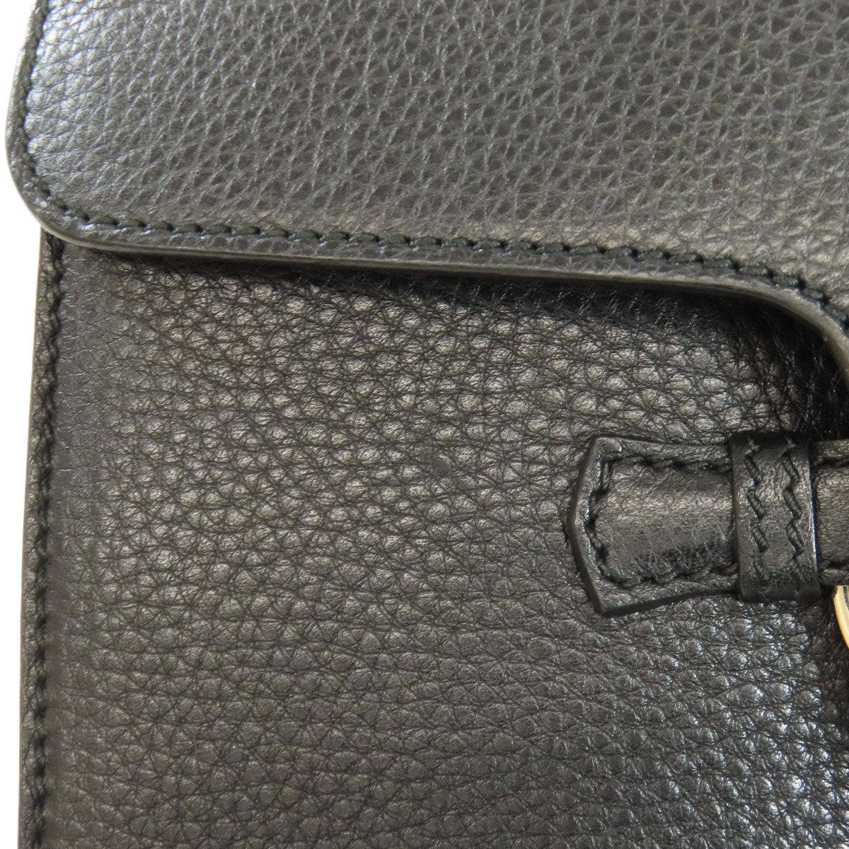 GUCCI Shoulder Bag 295408 leather black one belt horsebit Women Used Authentic