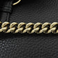 GUCCI Shoulder Bag 295408 leather black one belt horsebit Women Used Authentic