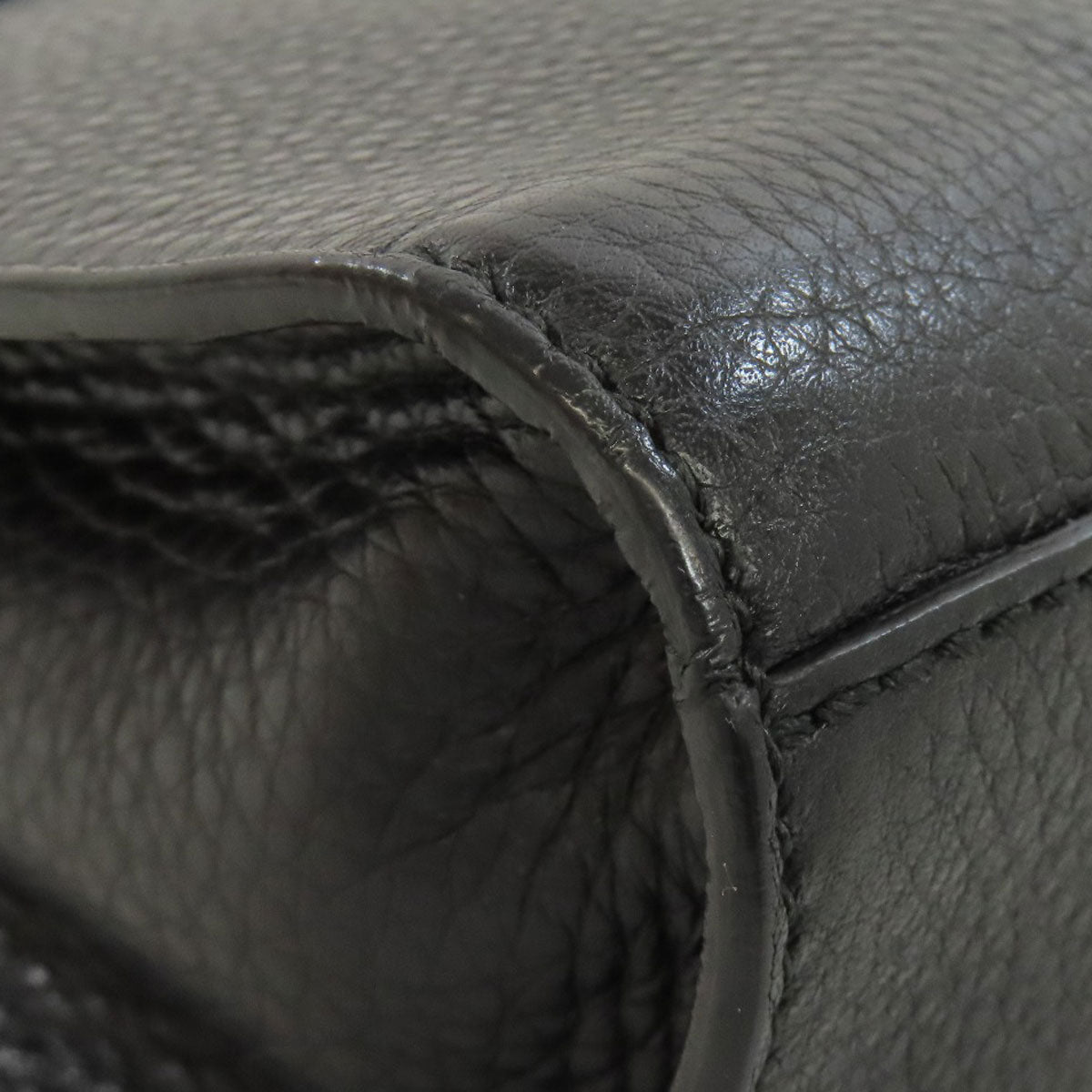GUCCI Shoulder Bag 295408 leather black one belt horsebit Women Used Authentic
