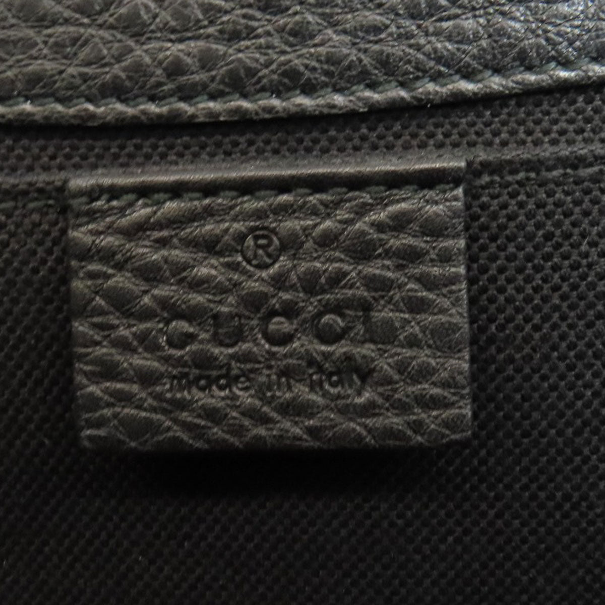 GUCCI Shoulder Bag 295408 leather black one belt horsebit Women Used Authentic