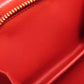 PRADA Bifold Wallet 1ML018 leather Red logo Women Used Authentic