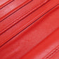 PRADA Bifold Wallet 1ML018 leather Red logo Women Used Authentic