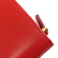 PRADA Bifold Wallet 1ML018 leather Red logo Women Used Authentic