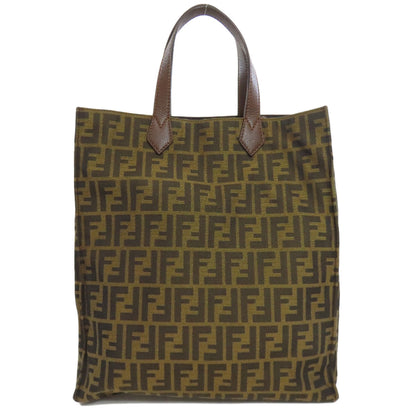 FENDI Tote Bag canvas Brown Zucca Pattern