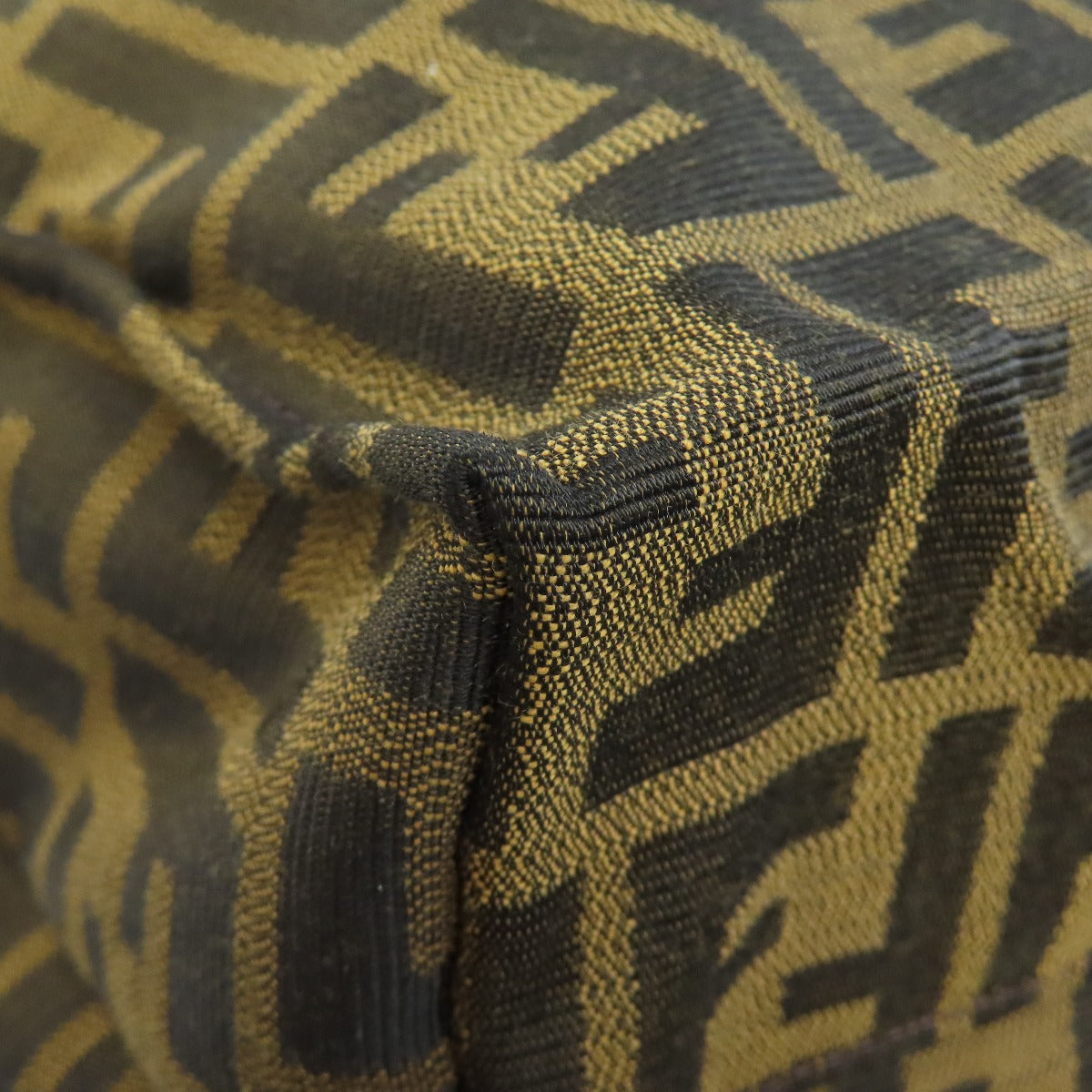 FENDI Tote Bag canvas Brown Zucca Pattern
