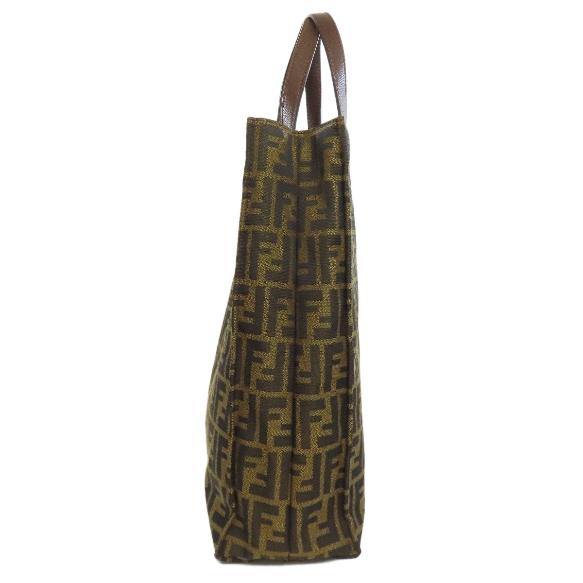 FENDI Tote Bag canvas Brown Zucca Pattern