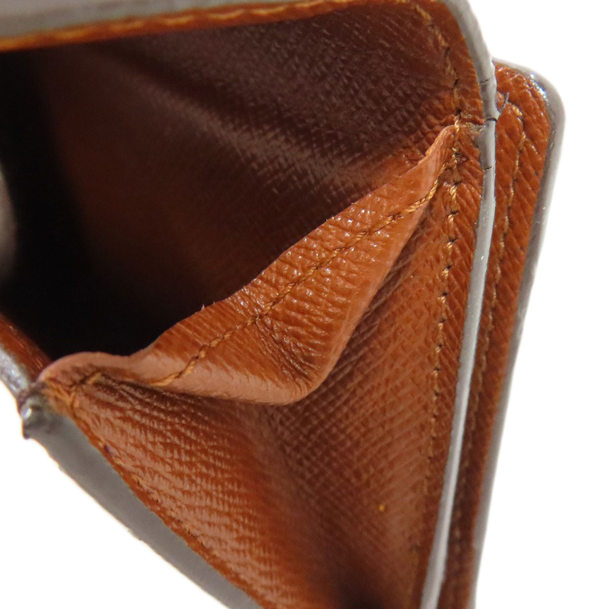 LOUIS VUITTON Coin case M61927 Monogram canvas Brown Ludlow Women Used Authentic