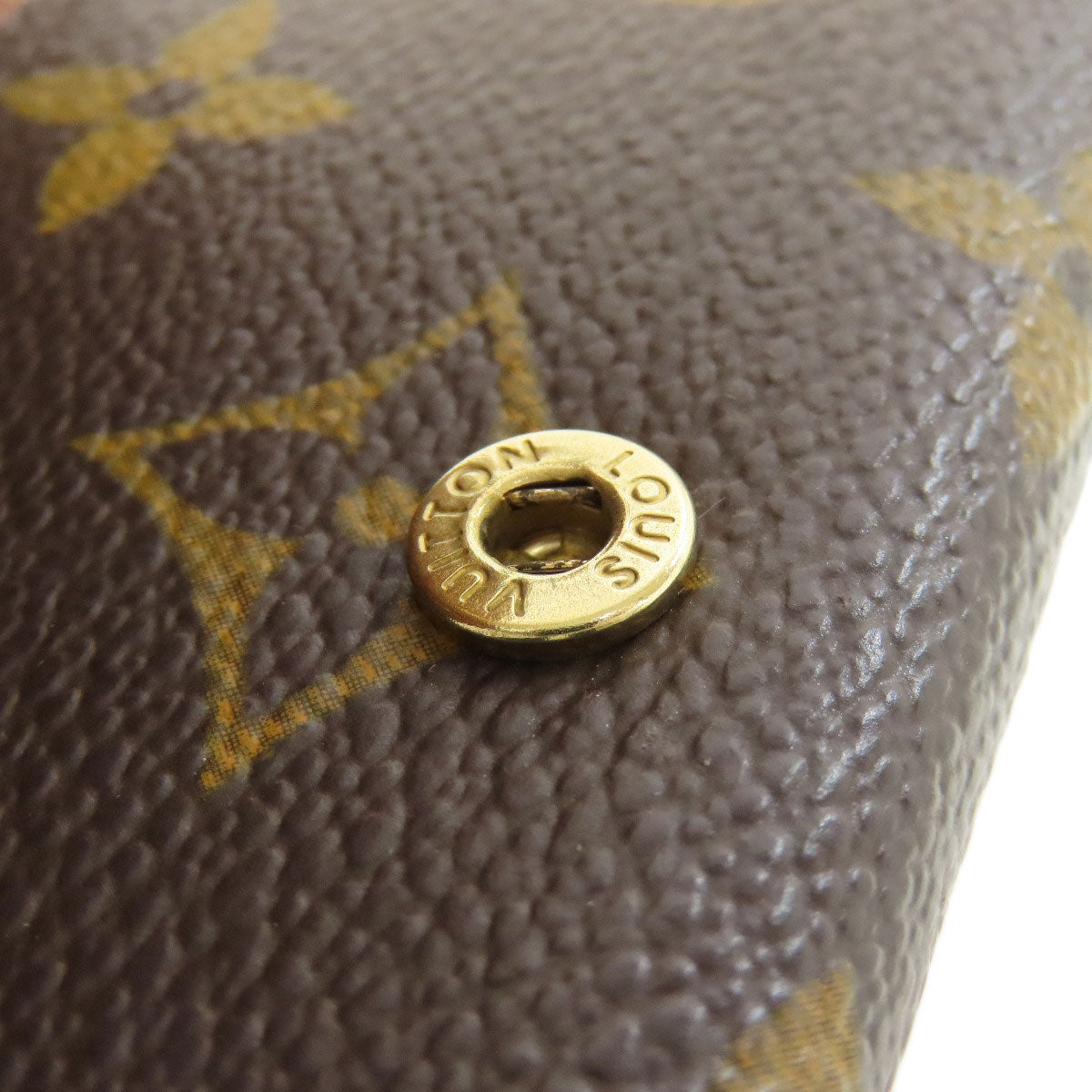 LOUIS VUITTON Coin case M61927 Monogram canvas Brown Ludlow Women Used Authentic