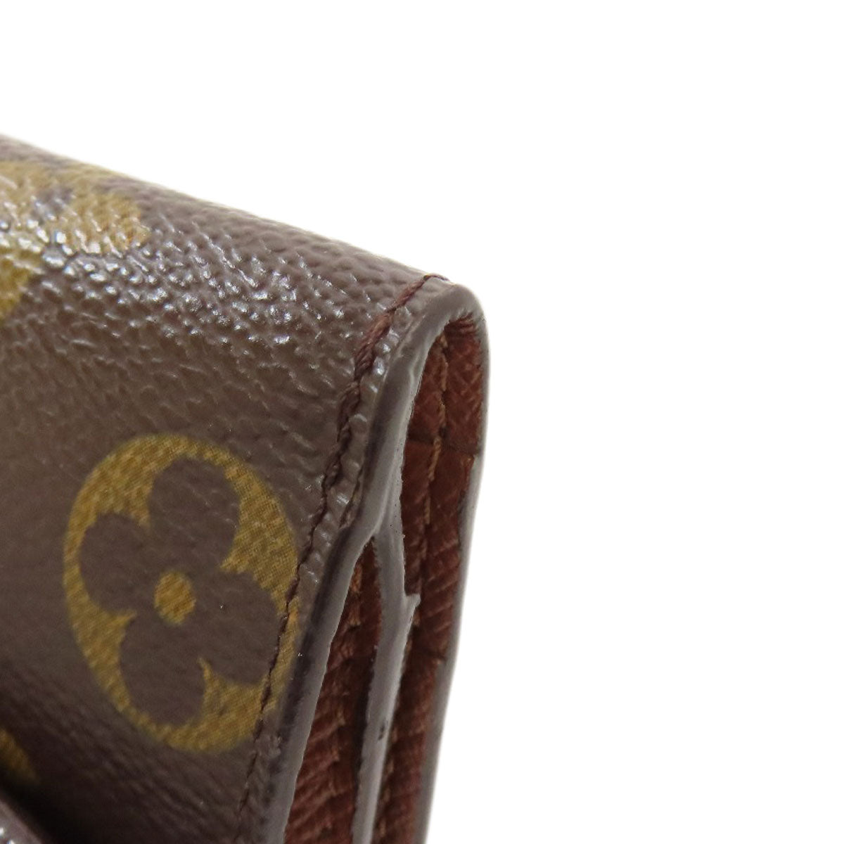 LOUIS VUITTON Coin case M61927 Monogram canvas Brown Ludlow Women Used Authentic