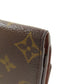 LOUIS VUITTON Coin case M61927 Monogram canvas Brown Ludlow Women Used Authentic