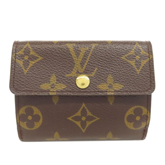 LOUIS VUITTON Coin case M61927 Monogram canvas Brown Ludlow Women Used Authentic