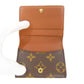 LOUIS VUITTON Coin case M61927 Monogram canvas Brown Ludlow Women Used Authentic