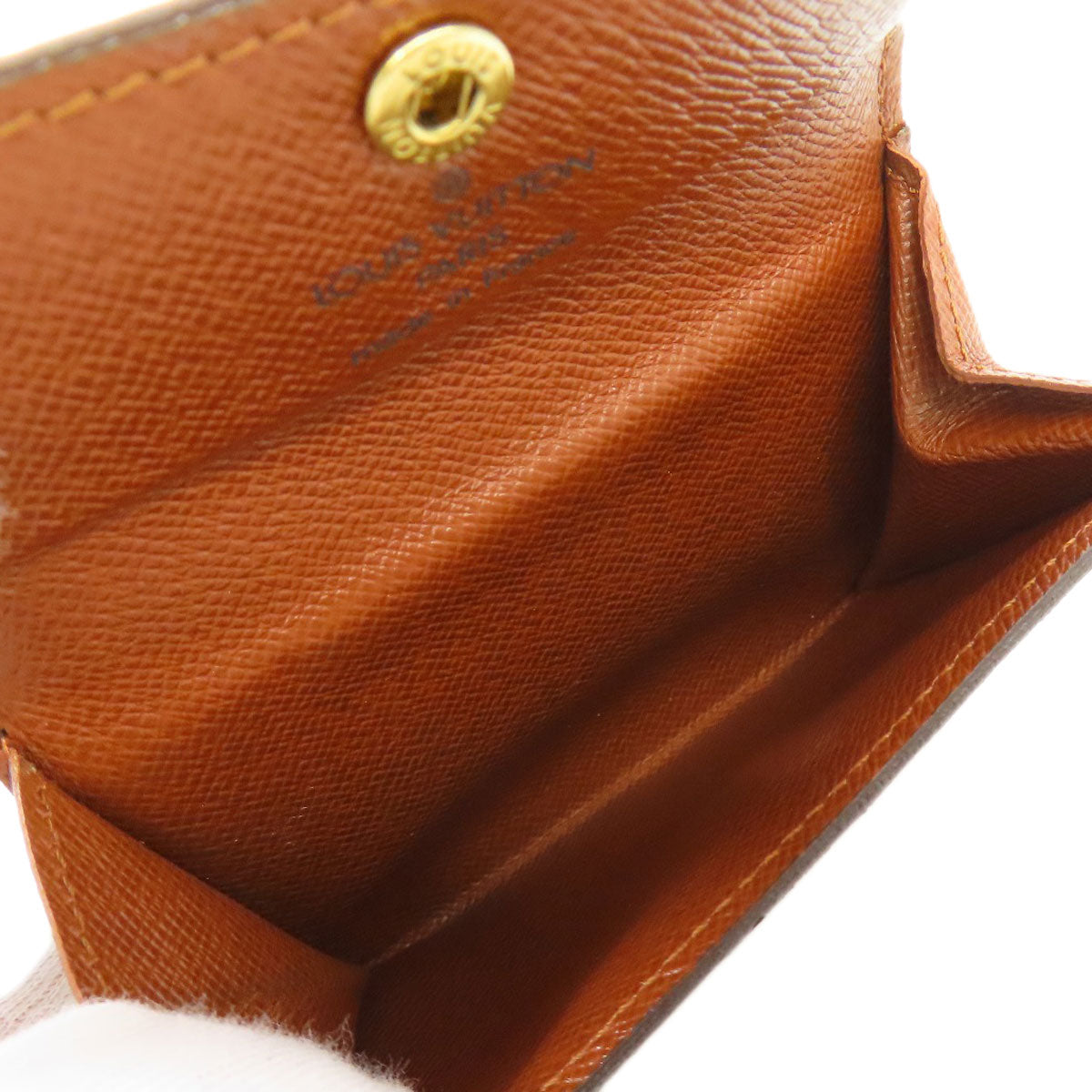 LOUIS VUITTON Coin case M61927 Monogram canvas Brown Ludlow Women Used Authentic