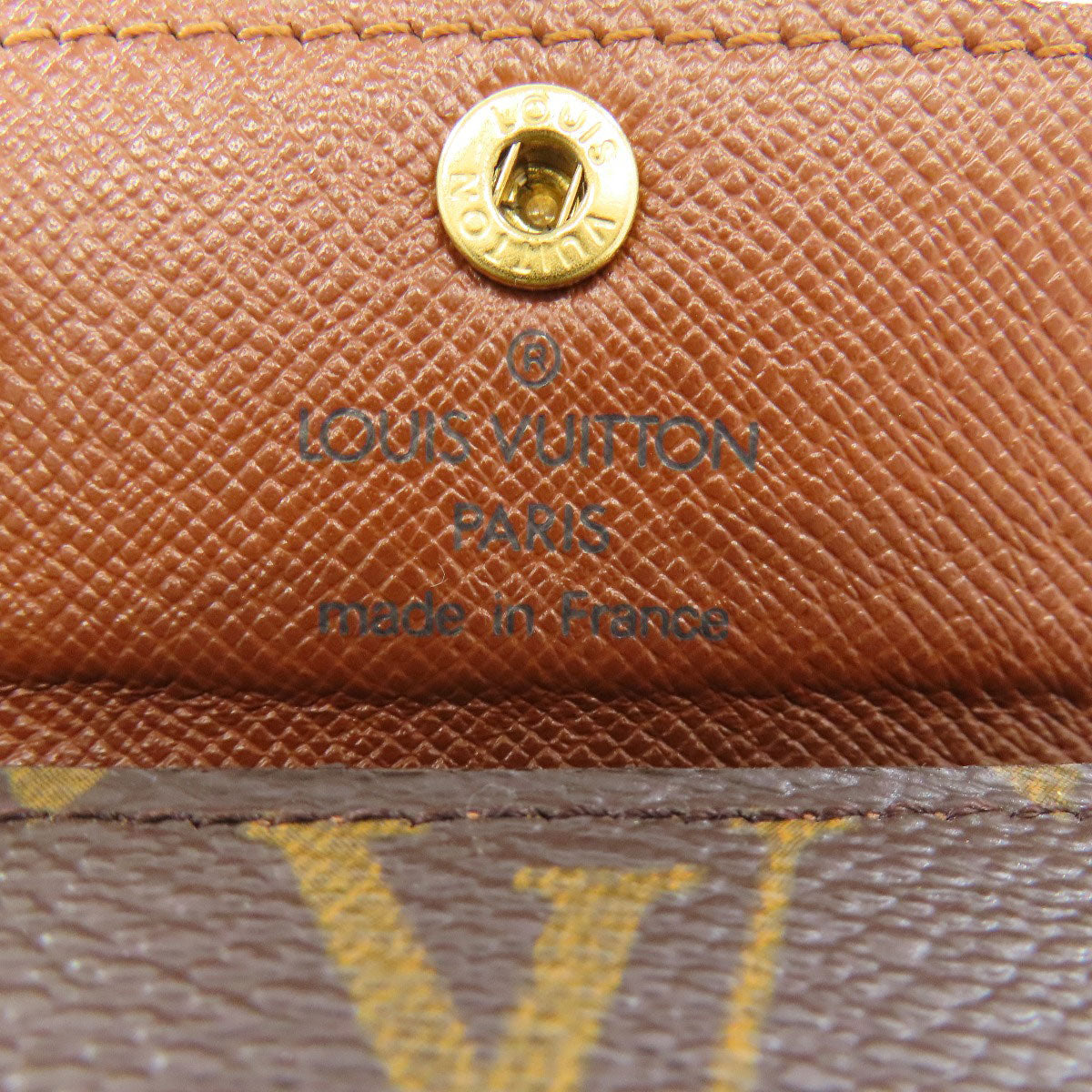 LOUIS VUITTON Coin case M61927 Monogram canvas Brown Ludlow Women Used Authentic