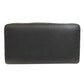 GUCCI Long Wallet Purse 700484 leather black Zip Around Horsebit Women Used Authentic