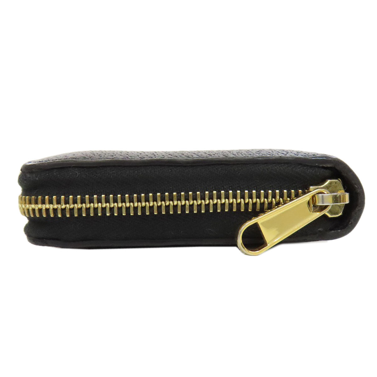 GUCCI Long Wallet Purse 700484 leather black Zip Around Horsebit Women Used Authentic