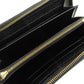 GUCCI Long Wallet Purse 700484 leather black Zip Around Horsebit Women Used Authentic