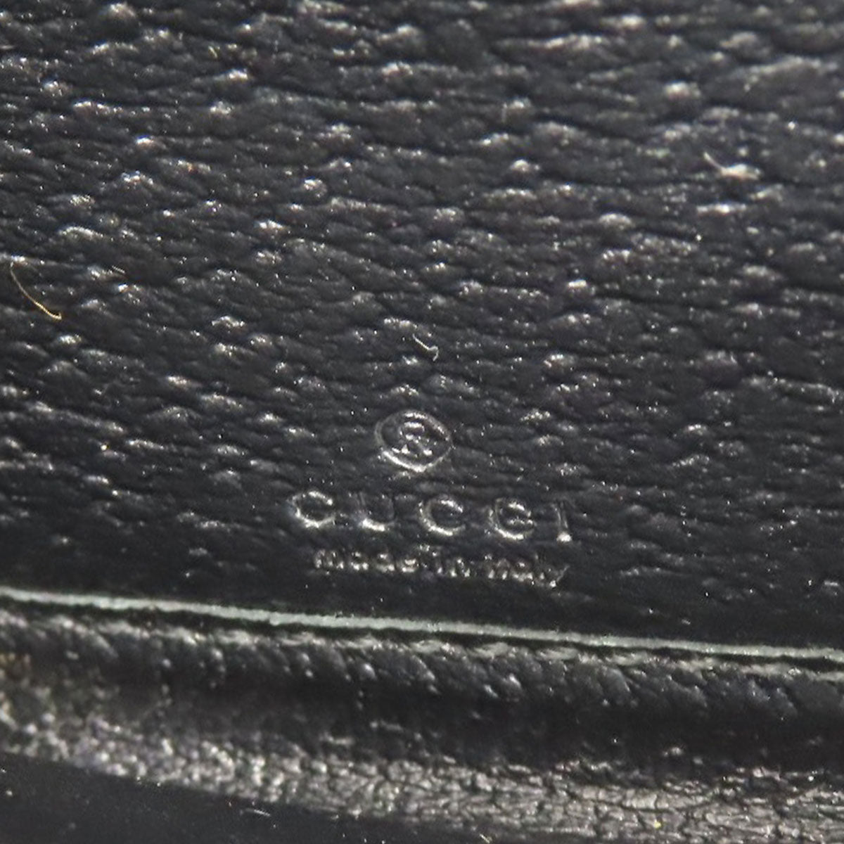 GUCCI Long Wallet Purse 700484 leather black Zip Around Horsebit Women Used Authentic