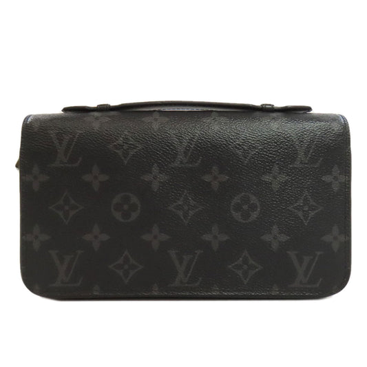 LOUIS VUITTON business bag M61698 Monogram Eclipse black Zippy XL mens Used Authentic