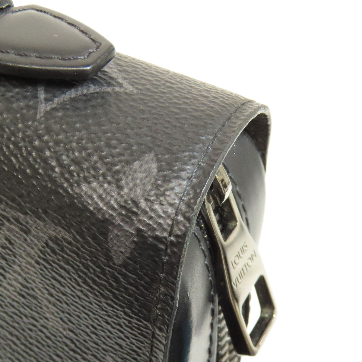LOUIS VUITTON business bag M61698 Monogram Eclipse black Zippy XL mens Used Authentic