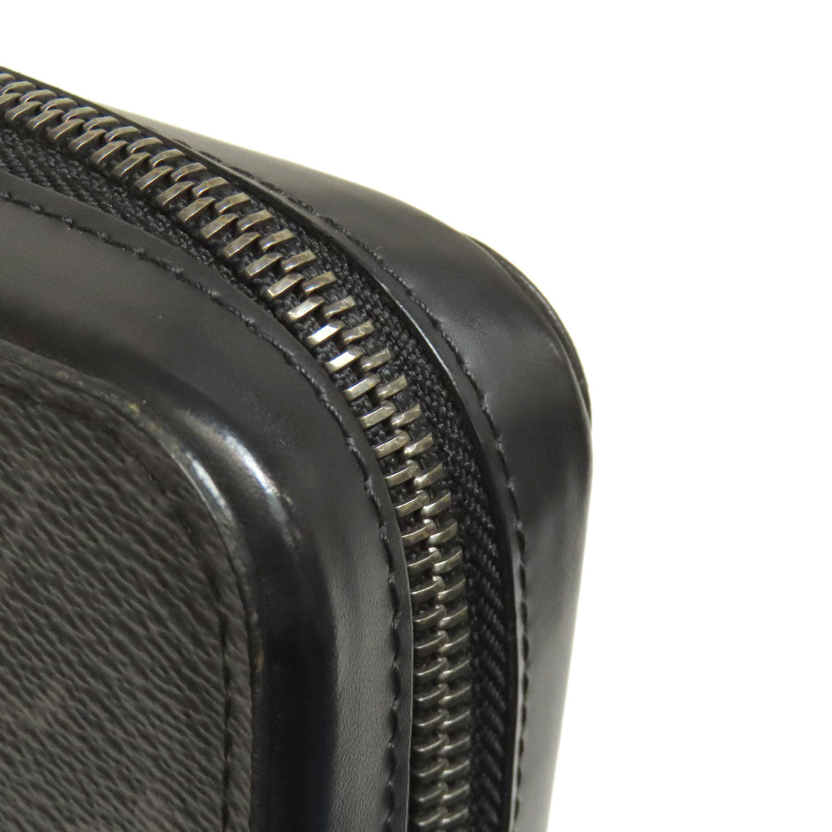 LOUIS VUITTON business bag M61698 Monogram Eclipse black Zippy XL mens Used Authentic