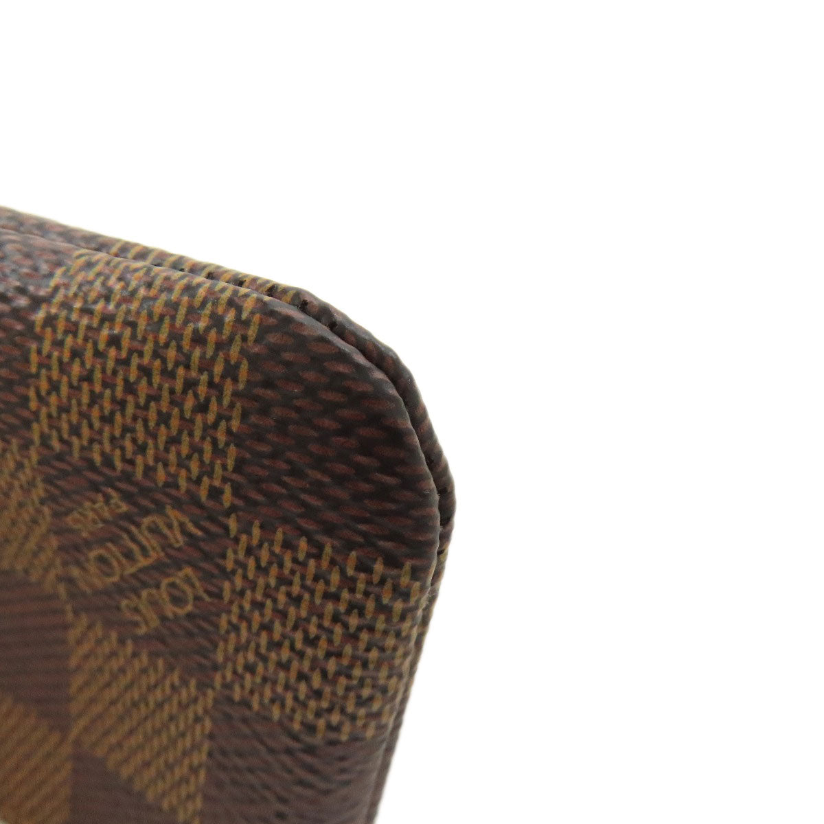 LOUIS VUITTON Coin case N62658 Damier canvas Brown Pochette Kle Women(Unisex) Used Authentic