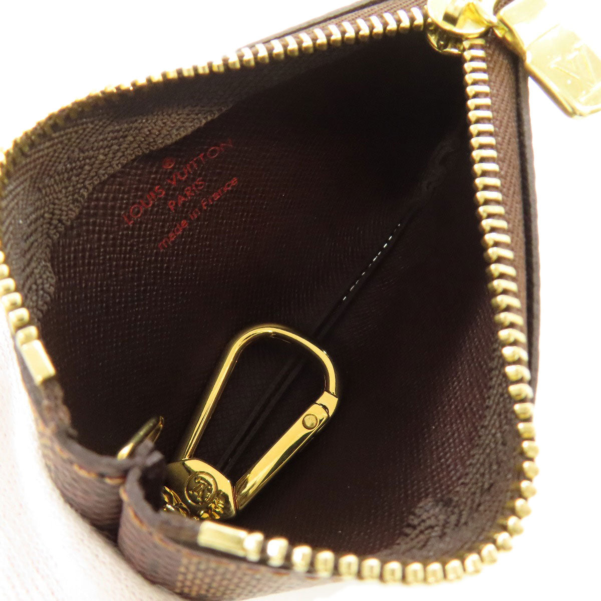 LOUIS VUITTON Coin case N62658 Damier canvas Brown Pochette Kle Women(Unisex) Used Authentic