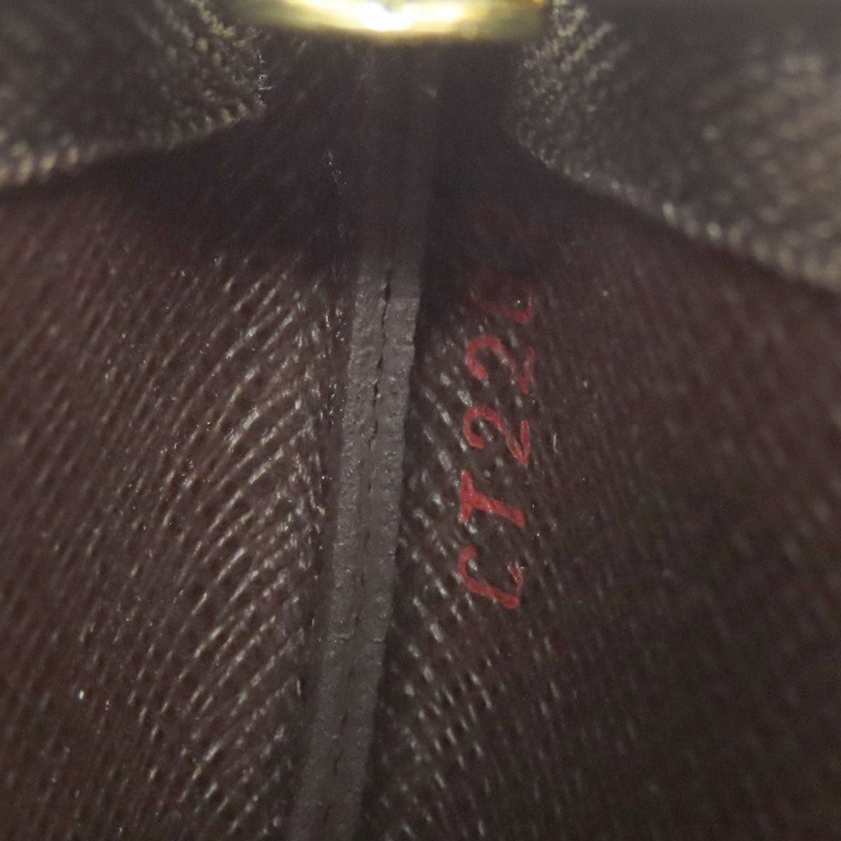 LOUIS VUITTON Coin case N62658 Damier canvas Brown Pochette Kle Women(Unisex) Used Authentic
