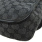 GUCCI Shoulder Bag 282524 canvas black Crest Messenger Outlet