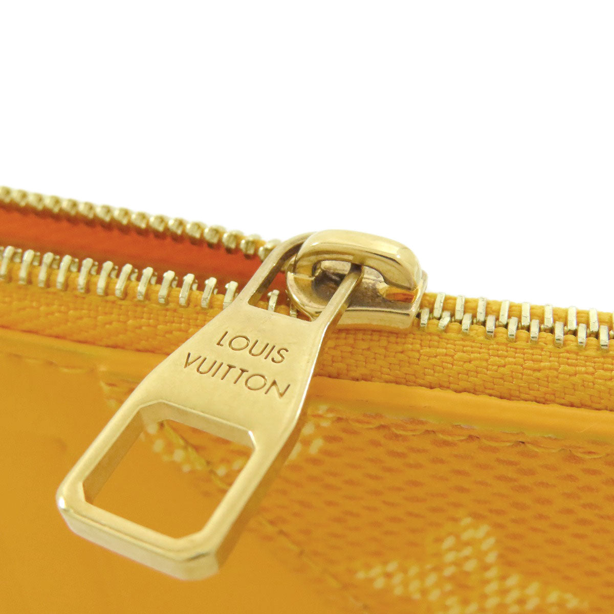 LOUIS VUITTON Coin case M12660 Monogram Heritage Canvas yellow Coin card holder Women Used Authentic