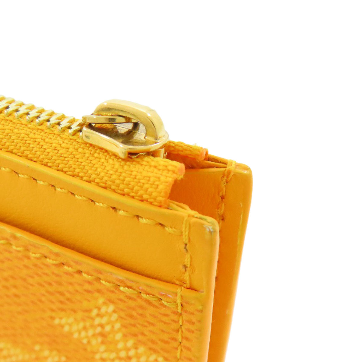 LOUIS VUITTON Coin case M12660 Monogram Heritage Canvas yellow Coin card holder Women Used Authentic