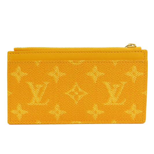 LOUIS VUITTON Coin case M12660 Monogram Heritage Canvas yellow Coin card holder Women Used Authentic